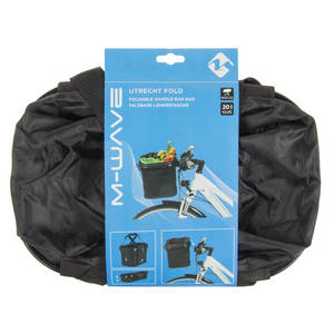 M-WAVE Utrecht Fold Black handlebar bag