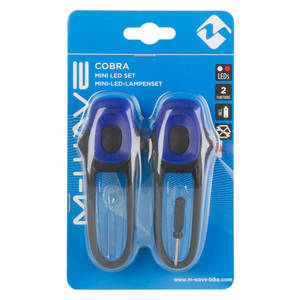 M-WAVE Cobra Batterie-Blinklicht-Set