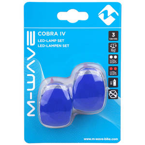 M-WAVE Cobra IV battery flashing light set