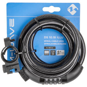 M-WAVE DS 10.18 Illu reflex spiral cable lock