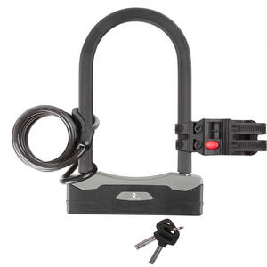 M-WAVE B 247 & S 8.18 L shackle lock with spiral cable