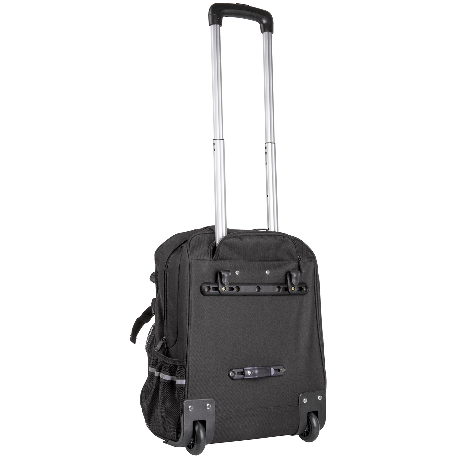 Gepäckträgertasche und Trolley (Schwarz/Grau)