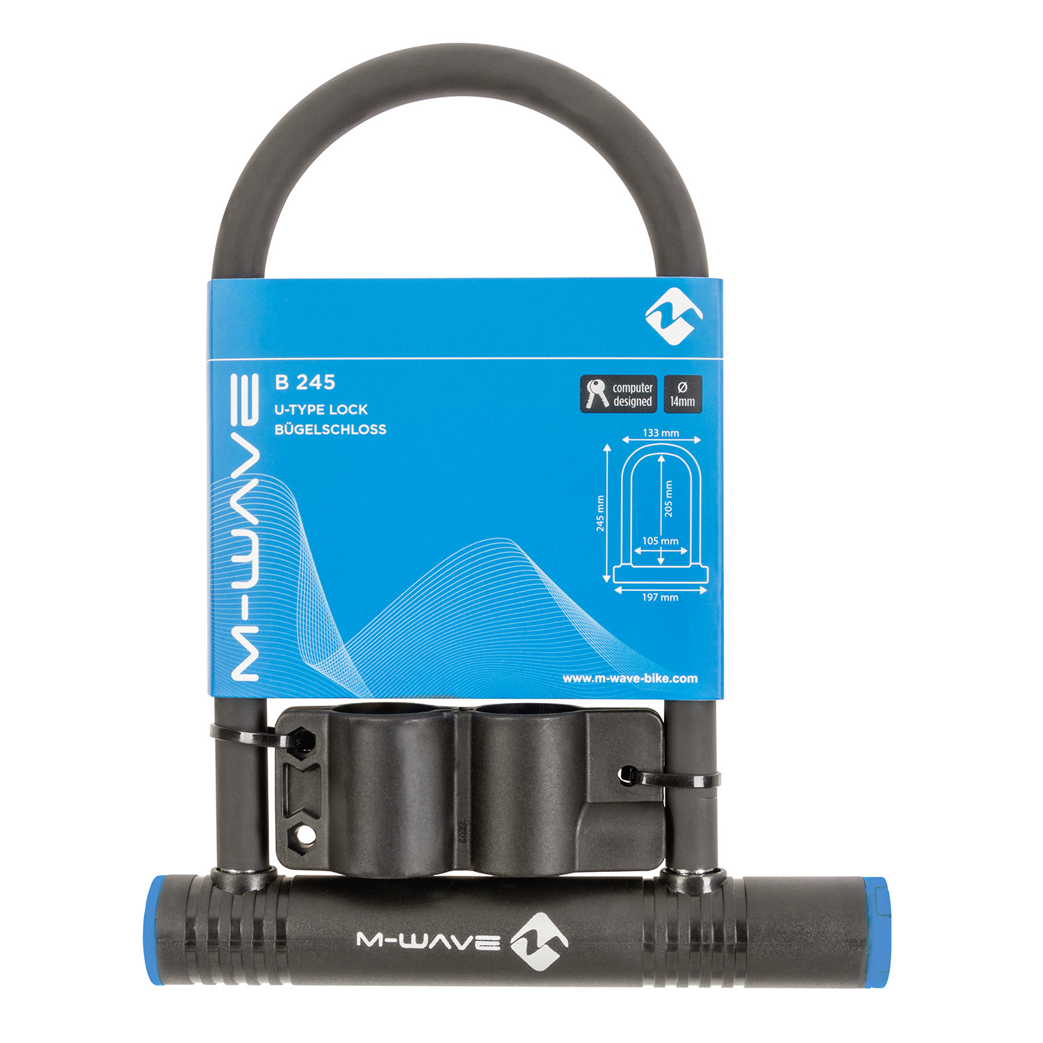 MWAVE B 245 shackle lock Messingschlager