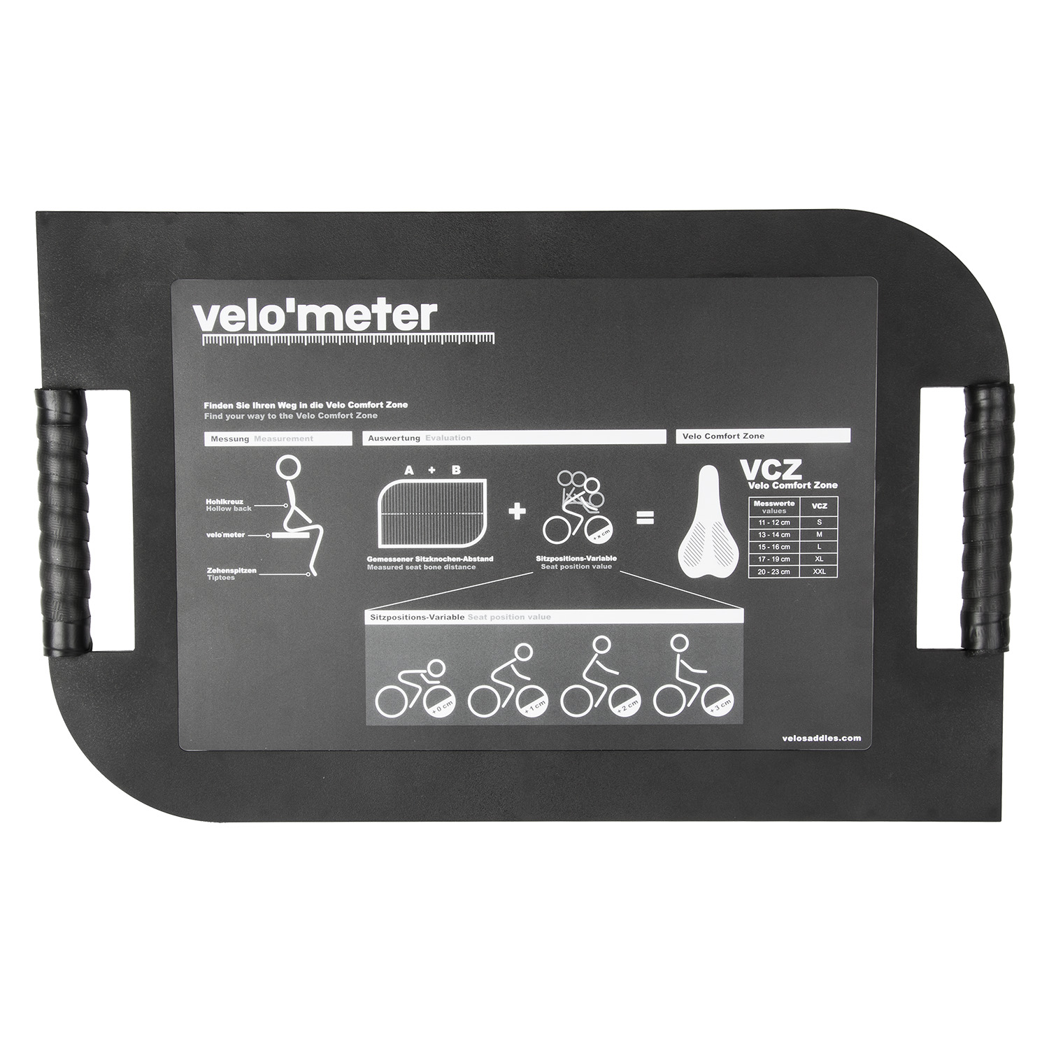 VELO Velometer measure system for seatbones Messingschlager