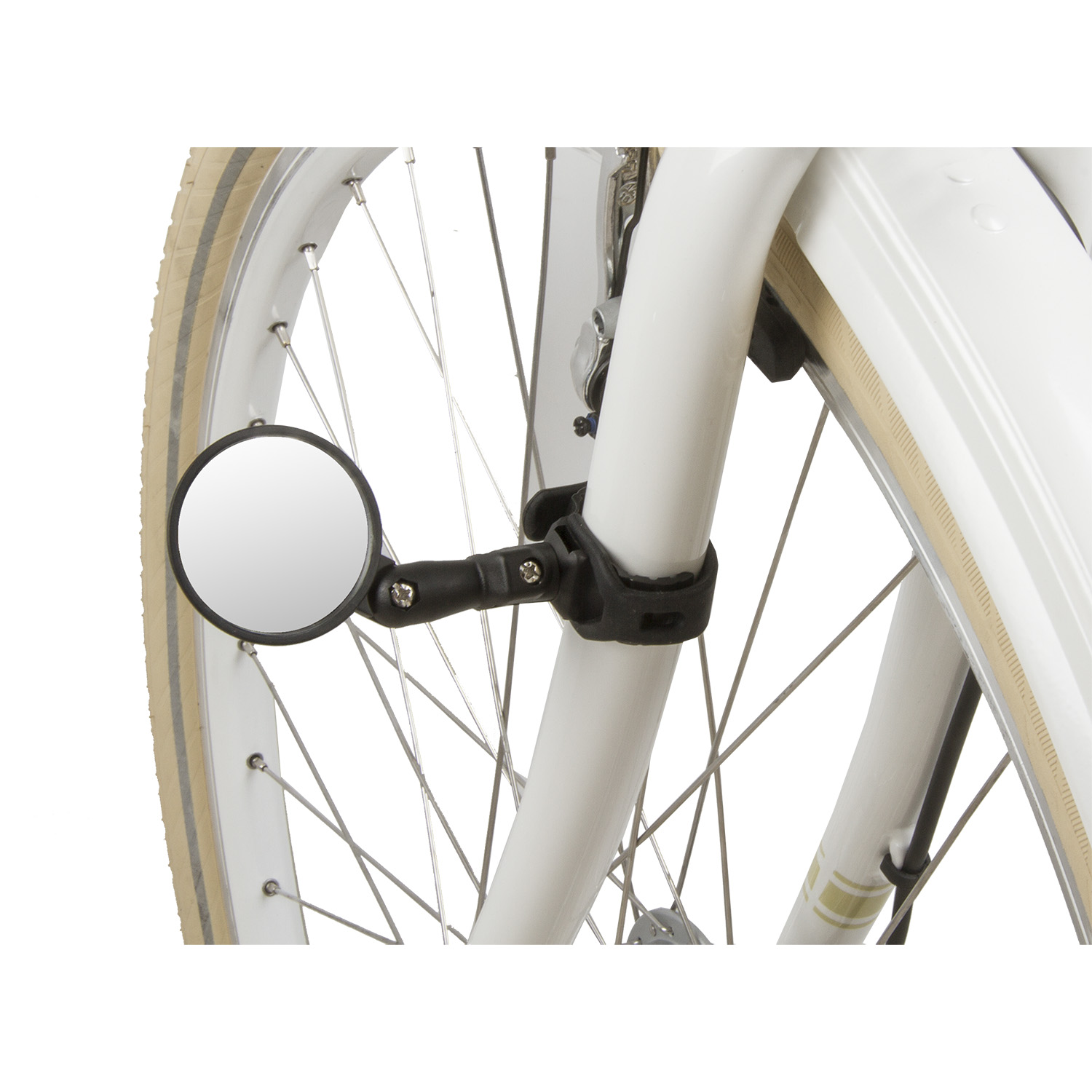 Rétro Compact Guidon M-Wave Miroir Vélo Spy Space (noir / Argent | Montage à Rétroviseur M-wave Spy Space In Guidon Anti éblouissement
