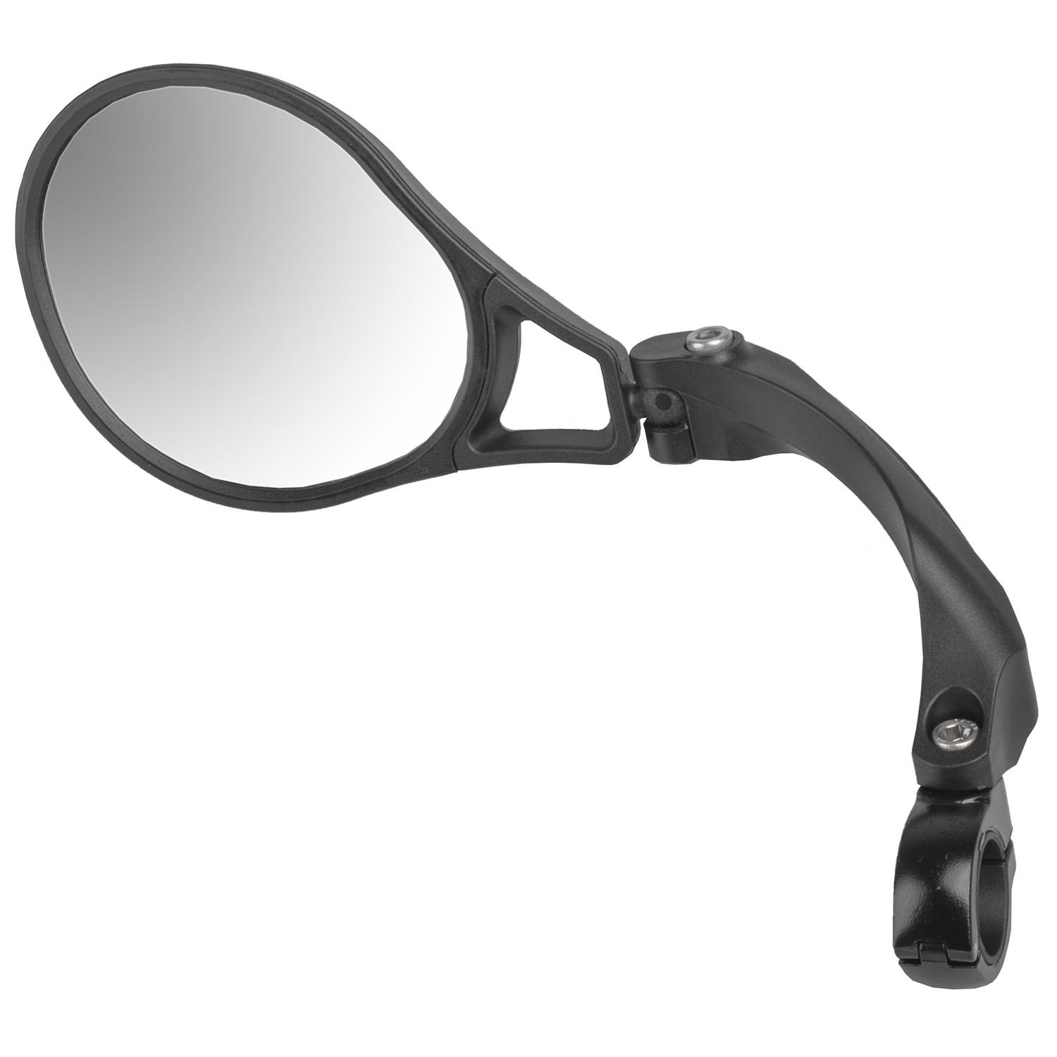Rétroviseur Vélo M-Wave Pour Adulte - Montage Sur Guidon, Miroir Grand Diamètre 3.5mm, Couleur Noir