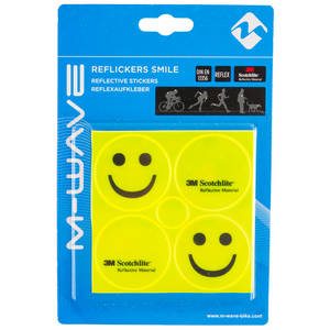 M-WAVE Reflickers Smile Adesivi riflettenti