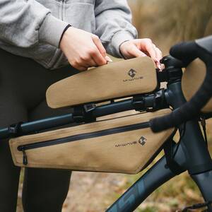 M-WAVE Rough Ride II Top L Sand Oberrohrtasche