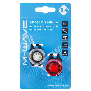 M-WAVE Apollon Mini A Set di luci a batteria