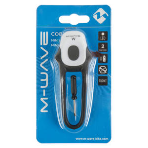 M-WAVE Cobra white Luz intermitente de batería