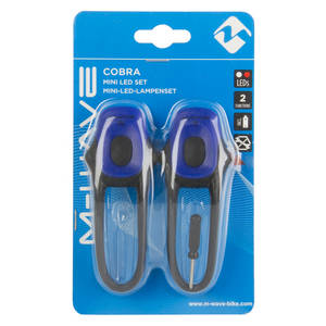 M-WAVE Cobra Luz intermitente de la batería set