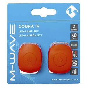 M-WAVE Cobra IV Luz intermitente de la batería set M-WAVE Cobra IV Luz intermitente de la batería set