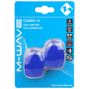 M-WAVE Cobra IV Luz intermitente de la batería set