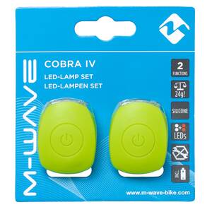 M-WAVE Cobra IV Luz intermitente de la batería set M-WAVE Cobra IV Luz intermitente de la batería set