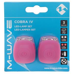 M-WAVE Cobra IV Set di luci lampeggianti a batteria