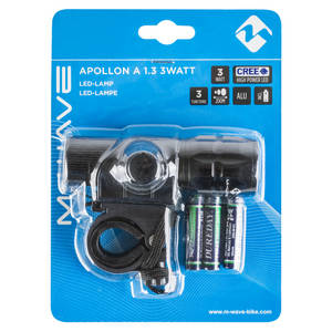 M-WAVE Apollon A 1.3 3 Watt Luz frontal de la batería