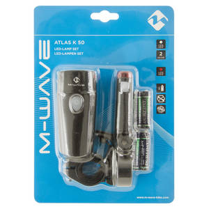 M-WAVE Atlas K 50 Set di luci a batteria