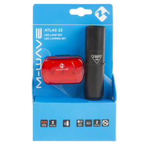 M-WAVE Atlas 22 Set di luci a batteria