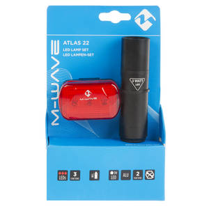 M-WAVE Atlas 22 Batterie-Beleuchtungsset