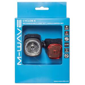 M-WAVE Cyclob K Rechargeable battery lighting set