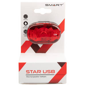SMART Star USB Luz trasera con batería recargable