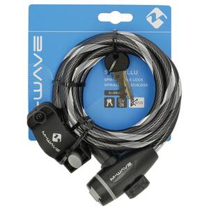 M-WAVE S 10.18 Illu Spiralkabelschloss