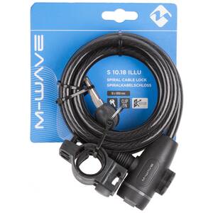 M-WAVE S 10.18 Illu spiral cable lock