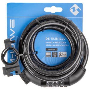 M-WAVE DS 10.18 Illu spiral cable lock reflex