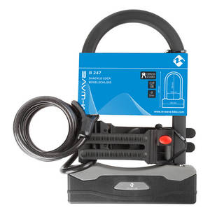 M-WAVE B & S Blocco antifurto con cavo a spirale
