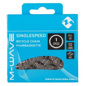 M-WAVE Singlespeed velocidad única / velocidad eje de la rueda cadena