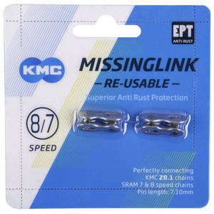 KMC 7/8R EPT Silver MissingLink connector