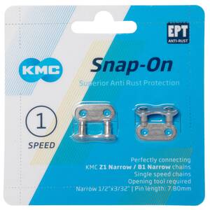 KMC Narrow EPT Silver Snap-On Verschlussglied