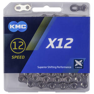 KMC X12 Silver/Black indicador desgaste cadena