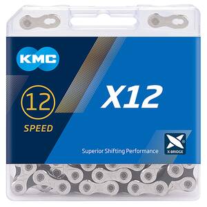 KMC X12 Silver/Black derailleur chain