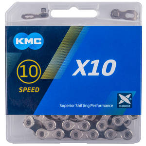 KMC X10 Silver/Black indicador desgaste cadena