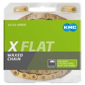 KMC X Flat gold flat top indicador desgaste cadena