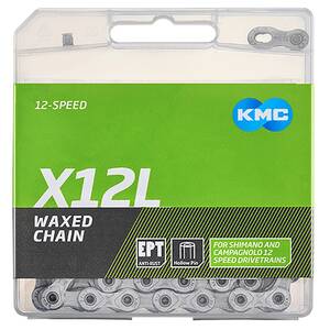 KMC X12L waxed silver derailleur chain