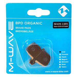M-WAVE BPD Organic AS2 brake pads for disc brake