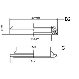 NECO  1 1/8" - 1 1/4" integrated Ahead head set