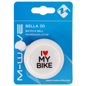 M-WAVE I love my bike Bella 3D Fahrradglocke