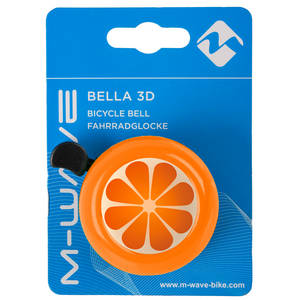 M-WAVE Orange Bella 3D Campanello per bicicletta