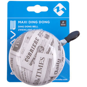 M-WAVE Newspaper Maxi Ding-Dong Maxi campanello per bicicletta