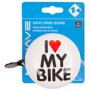 M-WAVE I love my bike Maxi Ding-Dong Maxi-Fahrradglocke