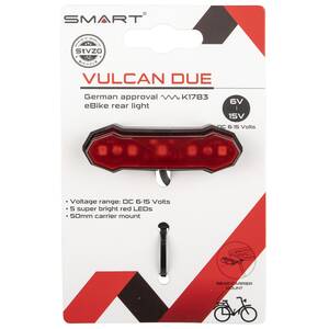 SMART Vulcan Due Fanale posteriore per portapacchi E-Bike