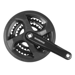 SHIMANO Tourney 28/38/48 platos y bielas de 1 velocidad