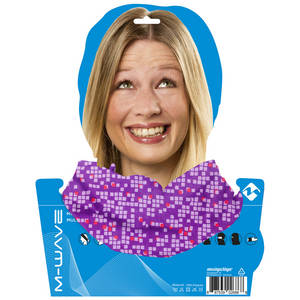 M-WAVE Purple Squared bandana  balaclava