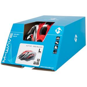 M-WAVE Active Red Casco da bicicletta