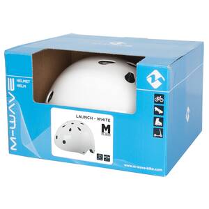 M-WAVE LAUNCH BMX Helm glossy white