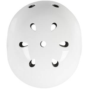 M-WAVE LAUNCH glossy white BMX helmet