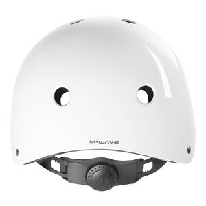 M-WAVE LAUNCH glossy white BMX helmet